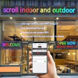 High-brightness Outdoor LED Signboard 7-color LED Electric Bulletin Moving Shining LED Message Board Multi-function Signboard