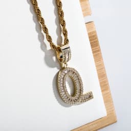 JINAO 2021 NEW Baguette Rectangular Zircon Letters Pendant High Quality Iced Out Charm AAA+CZ Necklace With 4mm Tennis Chain