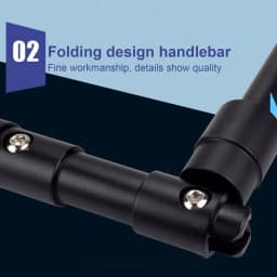 Bike Folding Handlebars Aluminum Alloy Foldable Bike Handle Bars, Quick Release Space-saving Cycling Bicycle Handlebars
