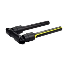Bike Folding Handlebars Aluminum Alloy Foldable Bike Handle Bars, Quick Release Space-saving Cycling Bicycle Handlebars