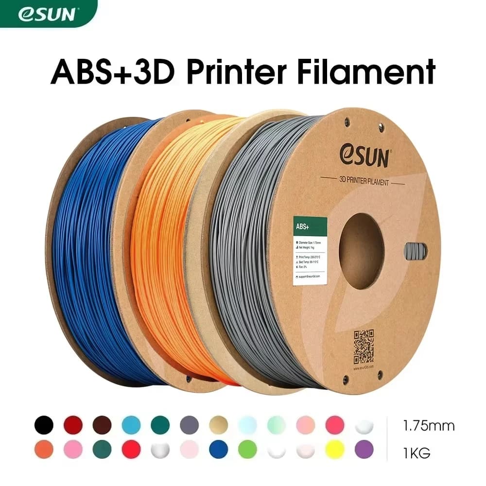 ESUN 3D Printer Filament 1.75mm 1KG ABS+ 3D Plastic Printing Filament 2.2 LBS Spool 3D Printing Material for 3D Printer