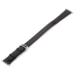 Double tour for Apple watch band 44mm 40mm 45mm 41mm 42mm 38mm Genuine Leather correa bracelet iWatch series 3 4 5 se 6 7 strap