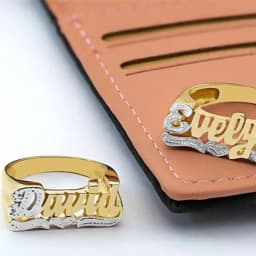 Personalized Name Ring 3D Pattern Personalized Letter Ring Gift Custom Made Christmas Christmas Gift