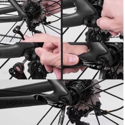 ROCKBROS MTB Cycling Bike Bicycle Adjustable Anti-skid Kickstand Carbon Parking Rack Stand Foot Support Bike Bicycle Accessories