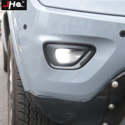 JHO Black Front Fog Light Cover Fog Lamp Frame Trim For Jeep Grand Cherokee 2014-2021 2016 2015 Limited 2017 Car Accessories