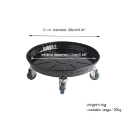 Flower Plant Pot Tray With Wheels Heavy Planter Flowers Pot Mover Trolley Plate Stand Holder Metal Flower Pot Mover Garden Tool