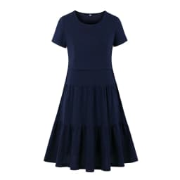 New Women's Pregnancy Sleeveless Nursing Pleat Dress Maternity Dress Breastfeeding Clothes Knee Length Pregnancy Dresses