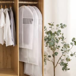 Oxford Dustproof Cloth Cover Bags, Transparent Wardrobe Storage Bag, Dust Cover, Clothes Protector, Garment Suit Coat Dust Cover