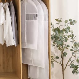 Oxford Dustproof Cloth Cover Bags, Transparent Wardrobe Storage Bag, Dust Cover, Clothes Protector, Garment Suit Coat Dust Cover