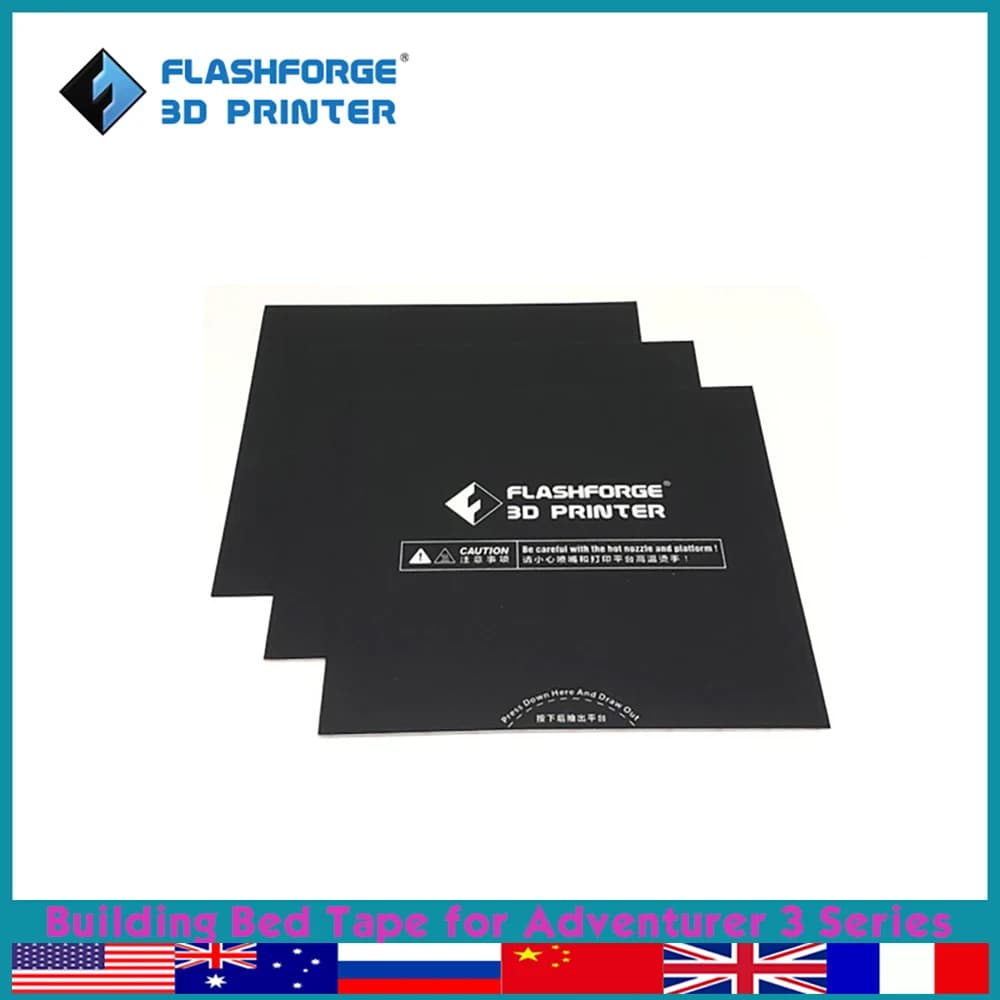 FLASHFORGE 5pcs Building Bed Tape for Adventurer 3/3C/3LITE/3 Pro 3d Printer Parts Spare Replacement Accessories