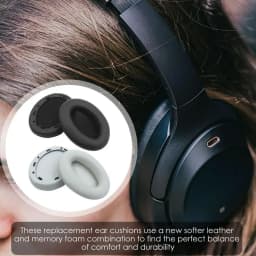 1 Pieces Replacement Foam Ear Pad Headphone Cushion Durable Noise Reduction Ear Pad For So-ny WH-1000XM3 Headset Pad