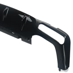 For Mercedes-Benz W213 AMG E63 Style Carbon Rear Bumper Diffuser with Exhaust Tips Glossly Black