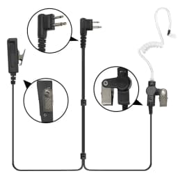 Walkie Talkie 2-wire Surveillance Earpiece Headset For CP200 CP200D PR400 GP300 CP110 CLS1110 CLS1410 CLS1413 A8 RDM2070D Radio