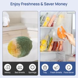 SEATAO VH5156 Vacuum Packing Machine Automatic Multi Functional Built-in Storage&cutting Vacuum Sealer Household
