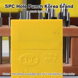 WUTA 6 Pcs Set SPC Round Hole Hollow Punch Set Sharp Steel Watchband Belt Scrapbooking Paper Canvas Leather Craft Tools