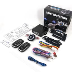 Car 12V SUV Keyless Entry System Engine Start Alarm System Push One-button Start System Remote Starter Stop Car Accessories