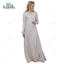 DAIZBELLA Renaissance Costumes for Women Medieval Dress Costume Handmade Chemise Ruffled Round Collar Medieval Clothing