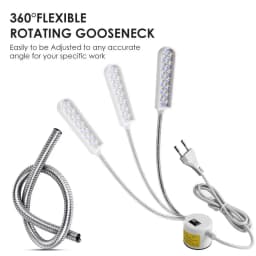Industrial Lighting Sewing Machine LED Lights, Multifunctional Flexible Work Lamp, Magnetic Sewing Light for Drill Press Lathe