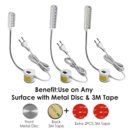 Industrial Lighting Sewing Machine LED Lights, Multifunctional Flexible Work Lamp, Magnetic Sewing Light for Drill Press Lathe