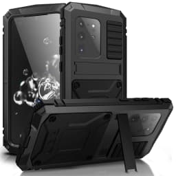 With Bracket+Full Protective For Samsung S20+/S20 Ultra Case Kickstand Dual Layer Protective Shockproof Cover For S20+/S20 Ultra