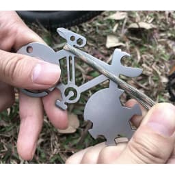 Bicycle Shape Wrench Outdoor Multi-purpose Keychain Bicycle Shape Outdoor Portable Tools Repair Wrench Bike Repair Tool