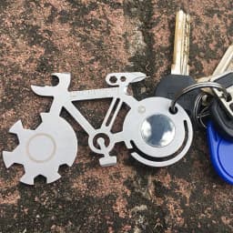 Bicycle Shape Wrench Outdoor Multi-purpose Keychain Bicycle Shape Outdoor Portable Tools Repair Wrench Bike Repair Tool