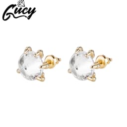GUCY Personalized Earrings Sparkle Bling Women Micro Paved Earring AAAA Cubic Zircon Fashion Jewelry Gift