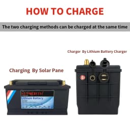 12V 100Ah LiFePO4 Storage Battery BMS Lithium Power Batteries 6000 Cycles For RV Campers Golf Cart Off-Road Off-Grid Solar Wind
