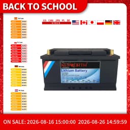 12V 100Ah LiFePO4 Storage Battery BMS Lithium Power Batteries 6000 Cycles For RV Campers Golf Cart Off-Road Off-Grid Solar Wind