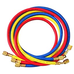 3PCS R134A R410A R22 R12 800 PSI Manifold Gauge Set Refrigeration Charging Hose HVAC Refrigerant Charging Hoses Set With Valve