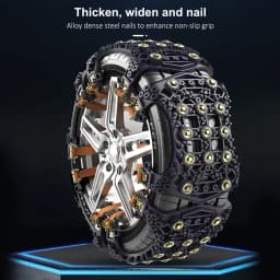 Auto Snow Chain Universal Steel Car Wheels Snow Ice Chains Belt Winter Anti-skid Vehicles SUV Wheel Chain Mud Road Safe Safety