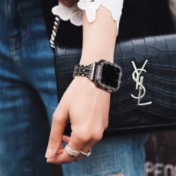 Diamond Case For Apple watch 7 41mm 45mm 44mm 40mm 42mm 38mm Accessories Bling Bumper Protector Cover iWatch series 8 3 4 5 6 se