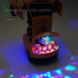 Transformation Robot Toys Cartoon Anime Deformation Dancing, Light, Music, Rotating Universal Deforming Car Toys for Child Gift