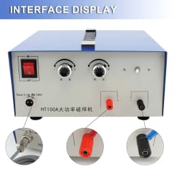 NIUPIKA 100A Spot Welding Machine Jewelry Handheld Small Laser Welder High Power Coil Bracelet Interface Soldering Tool