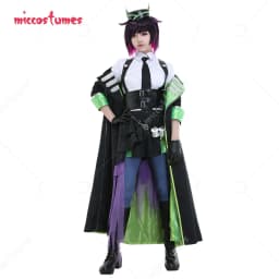 Miccostumes Wome's Draconia Cosplay Costume Coat Outfit for Women Halloween Cosplay Costume Fullset