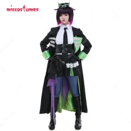 Miccostumes Wome's Draconia Cosplay Costume Coat Outfit for Women Halloween Cosplay Costume Fullset
