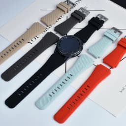 20mm/22mm Watch Strap for Samsung Galaxy Watch 4 6 Classic/5/5 pro/46mm/3/active 2/s3/s2 Silicone bracelet galaxy watch 4 strap