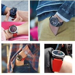 20mm/22mm Watch Strap for Samsung Galaxy Watch 4 6 Classic/5/5 pro/46mm/3/active 2/s3/s2 Silicone bracelet galaxy watch 4 strap