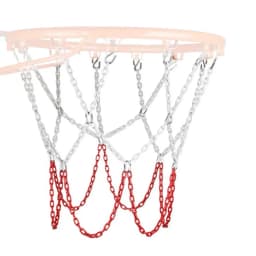 Stainless Steel Basketball Net Heavy Duty Metal Chain Replacement With 12 Hooks Rustproof Basketball Hoop Replacement Ordinary