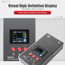 JCD Spot Welder Color Screen Display 0.1-0.25MM Nickel Welding Handheld Protable Machine 18650 Lithium Battery Spot Welding Kit