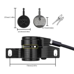 Bicycle Hydraulic Disc Brake Kit Bike Front Rear Lever Electric Vehicle Power Off Oil Brake Electric Scooter Disc Brake Lever