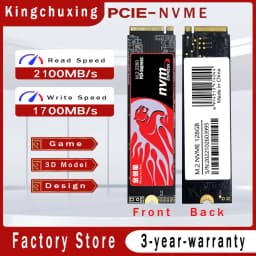 Kingchuxing SSD NVMe M.2 Hard Drive SSD 1TB M.2 NVMe SSD 512GB PCIe 3.0 Internal for Laptop Desktop SSD41504