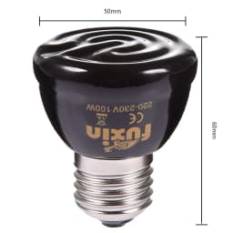 25W 50W 75W 100W 220V Ceramic Far Infrared Pet Heating Lamp E27 Lamp Holder For Reptile Pet Winter Heating Supplies Drop Ship