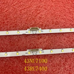 2pcs LED Backlight Strip for TV UE43NU7192U UE43RU7092 UE43NU7120U UN43NU7100 UE43NU7140 UE43NU7125 UN43RU7400G BN61-15482A