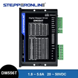 STEPPERONLINE DM556T Stepper Motor Driver 20-50VDC 1.8~5.6A Digital Stepper Motor Controller for Nema 17/23/24/34 CNC Motor