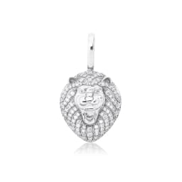 JINAO New 100% 925 Sterling Silver Lion Pendant High Quality CZ Women's Necklace Hip Hop Fashion Delicate Jewelry For Gift
