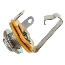 10pcs 1/4" Mono Input Jack Plug Socket For Electric Guitar Bass Guitar Pickup Output Jack Plug Socket 6.35