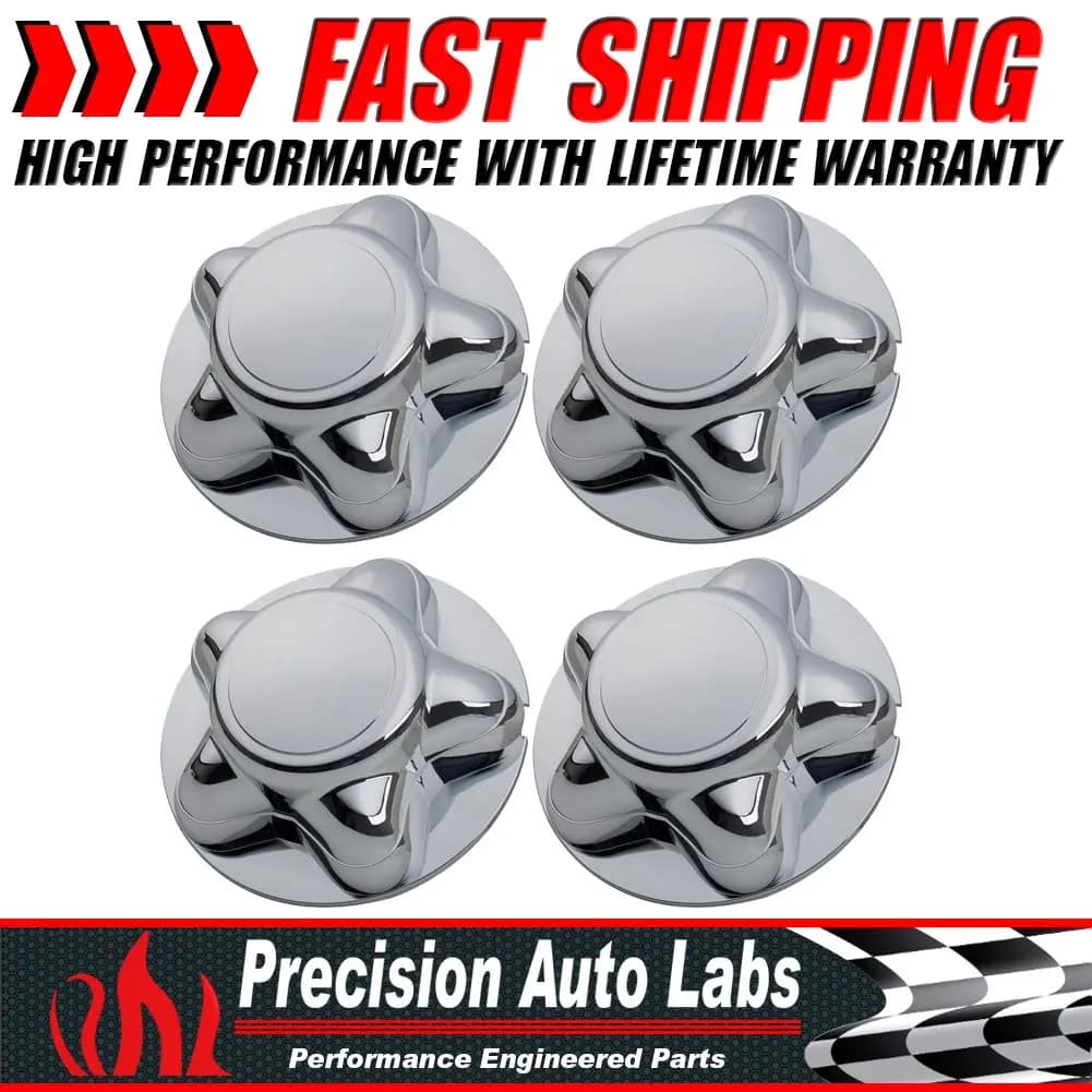 4x 7' Chrome Center Hub Cap W/ 5 Lug Steel Wheel For 97-04 Ford F150 Expedition