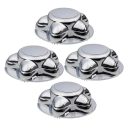 4x 7' Chrome Center Hub Cap W/ 5 Lug Steel Wheel For 97-04 Ford F150 Expedition