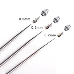 OPHIR 0.2mm 0.3mm 0.5mm Airbrush Nozzl Needle Nozzle Cap for Choose Airbrush Accessories Replacement for AC070 AC096+AC097+AC098